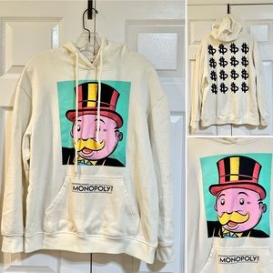 Monopoly-Graphic Hoodie-Streetwear-Super Soft-Men’s Size Medium